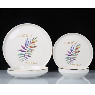 Roy King Happy Bone China 24 Parça Porselen Yemek Takımı Dsn020 