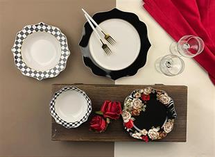 Roy King Rosey Bone China 24 Parça Porselen Yemek Takımı 