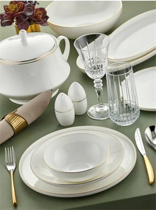 Royal London Bolivia Gold 60 Parça Porselen Yemek Takımı RL01-111 