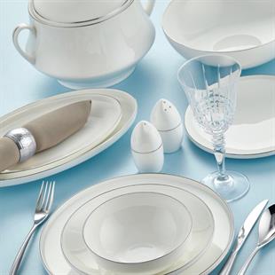 Royal London Bolivia Silver 60 Parça Porselen Yemek Takımı RL01-112 