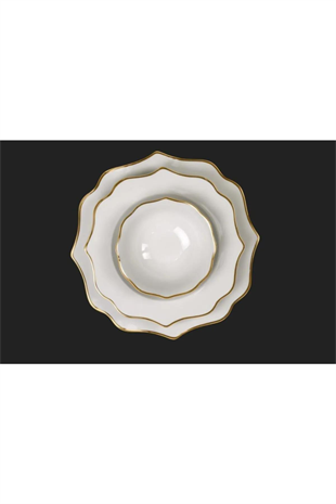 Royal London Diana Gold 60 Parça Porselen Yemek Takımı RL01-109 