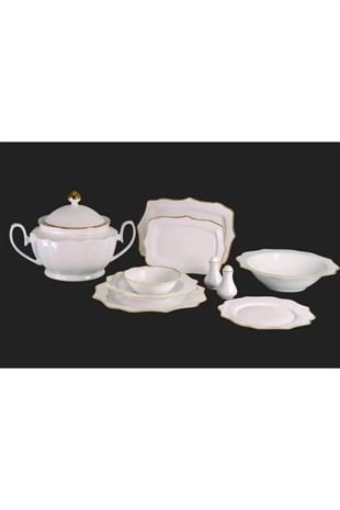 Royal London Diana Gold 60 Parça Porselen Yemek Takımı RL01-109 