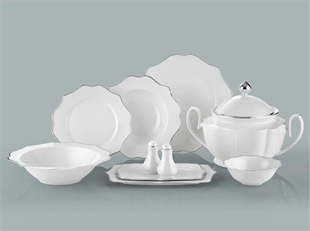 Royal London Diana Silver 60 Parça Porselen Yemek Takımı RL01-110 