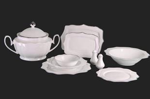 Royal London Diana Silver 60 Parça Porselen Yemek Takımı RL01-110 