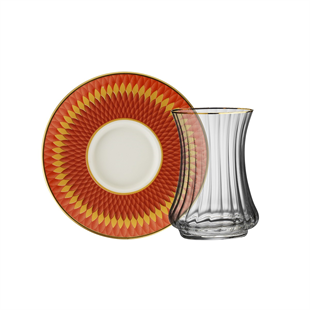 Sandro Moreno 1453 Farfar Optik 12 Parça 6 Kişilik Çay Seti 110 Ml Ar263716 