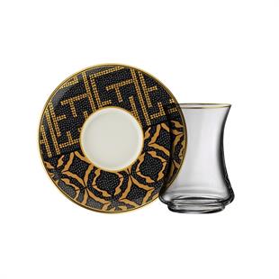 Sandro Moreno 1453 Kariye Gold 12 Parça 6 Kişilik Çay Seti 110 Ml Ar211445 