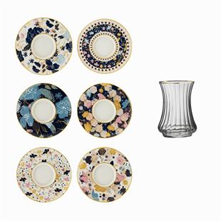 Sandro Moreno 1453 Potpuri Optik 12 Parça 6 Kişilik Çay Seti 110 Ml Ar263730 