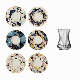 Sandro Moreno 1453 Potpuri Optik 12 Parça 6 Kişilik Çay Seti 110 Ml Ar263730 