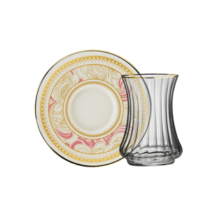 Sandro Moreno 1453 Şal Optik 12 Parça 6 Kişilik Çay Seti 110 Ml Ar263747 