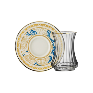 Sandro Moreno 1453 Şal Optik 12 Parça 6 Kişilik Çay Seti 110 Ml Ar263747 