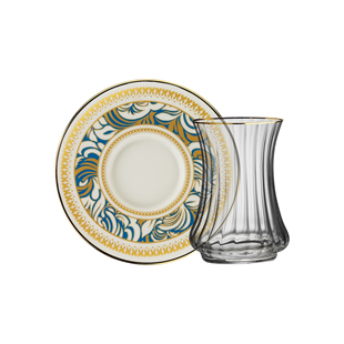 Sandro Moreno 1453 Şal Optik 12 Parça 6 Kişilik Çay Seti 110 Ml Ar263747 