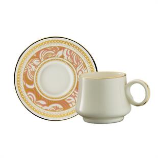 Sandro Moreno 1453 Şal Yüzük Gold 12 Parça 6 Kişilik Kahve Fincan Takım 90 Ml Ar211728 