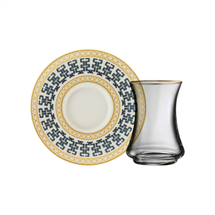 Sandro Moreno 1453 Şangay Gold 12 Parça 6 Kişilik Çay Seti 110 Ml Ar210363 