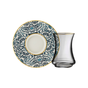 Sandro Moreno 1453 Şangay Gold 12 Parça 6 Kişilik Çay Seti 110 Ml Ar210363 