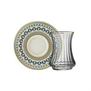 Sandro Moreno 1453 Şangay Optik 12 Parça 6 Kişilik Çay Seti 110 Ml Ar263754 