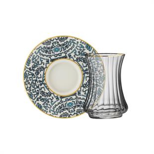 Sandro Moreno 1453 Şangay Optik 12 Parça 6 Kişilik Çay Seti 110 Ml Ar263754 