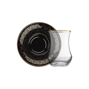 Sandro Moreno 1898 Davinci Siyah 12 Parça 6 Kişilik Çay Seti 150 Ml Ar212442 