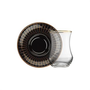 Sandro Moreno 1898 Davinci Siyah 12 Parça 6 Kişilik Çay Seti 150 Ml Ar212442 