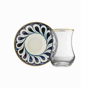 Sandro Moreno 1898 İznik 12 Parça 6 Kişilik Çay Seti 150 Ml Ar212626 