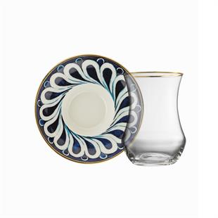 Sandro Moreno 1898 İznik 12 Parça 6 Kişilik Çay Seti 150 Ml Ar212626 