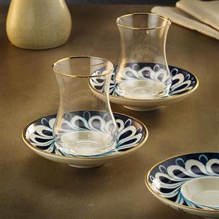 Sandro Moreno 1898 İznik 12 Parça 6 Kişilik Çay Seti 150 Ml Ar212626 