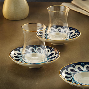 Sandro Moreno 1898 İznik 12 Parça 6 Kişilik Çay Seti 150 Ml Ar212626 