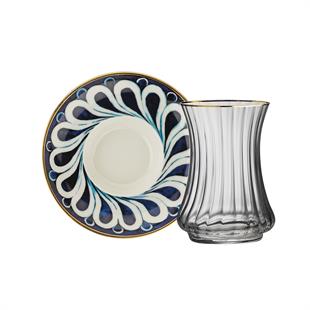 Sandro Moreno 1898 İznik Optik 12 Parça 6 Kişilik Çay Seti 150 Ml Ar263778 