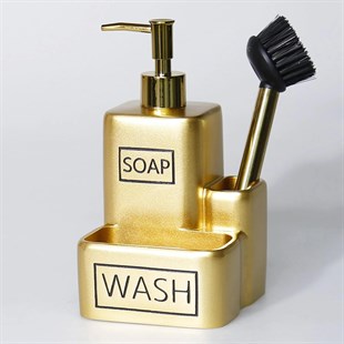 Selim Clemente Fırçalı Sıvılı Süngerlik Altın 