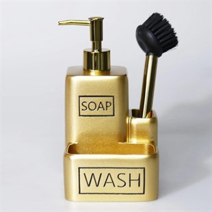 Selim Clemente Fırçalı Sıvılı Süngerlik Altın 