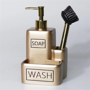 Selim Clemente Fırçalı Sıvılı Süngerlik Vizon 