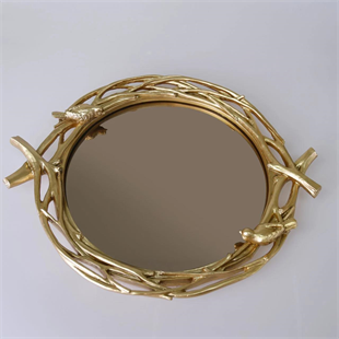 Selim Mavera Aynalı Tepsi Altın 113ALT11RS 