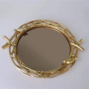 Selim Mavera Aynalı Tepsi Altın 113ALT11RS 