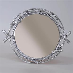 Selim Mavera Aynalı Tepsi Gümüş 113GMS11RS 