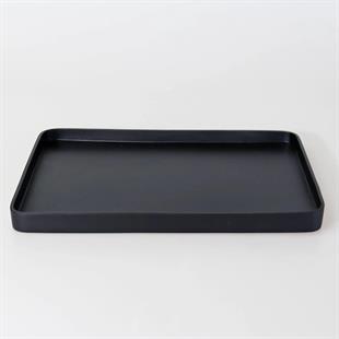 Selim Victoria Dikdörtgen Tepsi Büyük Siyah 127SYH11RS 