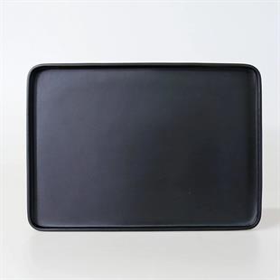 Selim Victoria Dikdörtgen Tepsi Büyük Siyah 127SYH11RS 