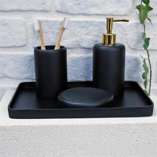 Selim Victoria Dikdörtgen Tepsi Büyük Siyah 127SYH11RS 