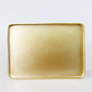 Selim Victoria Dikdörtgen Tepsi Büyük Altın 127ALT11RS 