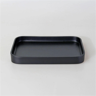 Selim Victoria Dikdörtgen Tepsi Küçük Siyah 128SYH11RS 