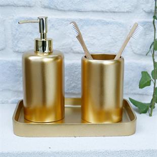 Selim Victoria Dikdörtgen Tepsi Küçük Altın 