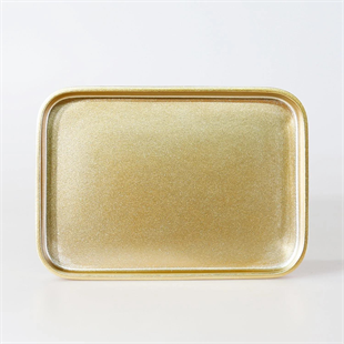 Selim Victoria Dikdörtgen Tepsi Küçük Altın 