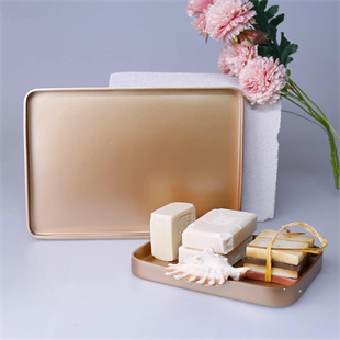 Selim Victoria Dikdörtgen Tepsi Küçük Vizon 128VZN11RS 