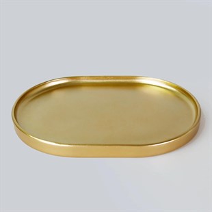 Selim Victoria Oval Tepsi Büyük Altın 121ALT11RS 