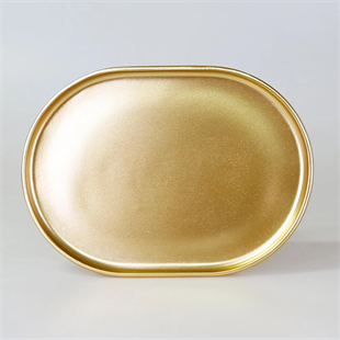 Selim Victoria Oval Tepsi Büyük Altın 121ALT11RS 