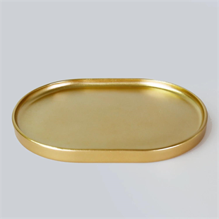 Selim Victoria Oval Tepsi Büyük Altın 121ALT11RS 