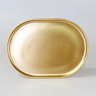 Selim Victoria Oval Tepsi Büyük Altın 121ALT11RS 