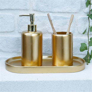 Selim Victoria Oval Tepsi Küçük Altın 125ALT11RS 