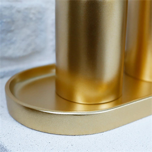 Selim Victoria Oval Tepsi Küçük Altın 125ALT11RS 