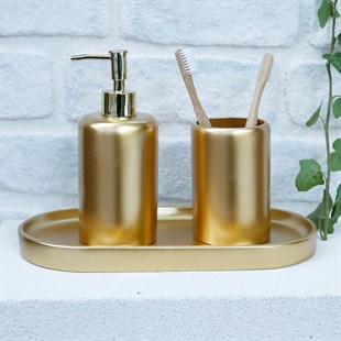 Selim Victoria Oval Tepsi Küçük Altın 125ALT11RS 