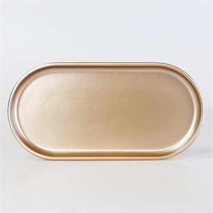 Selim Victoria Oval Tepsi Küçük Vizon 125VZN11RS 