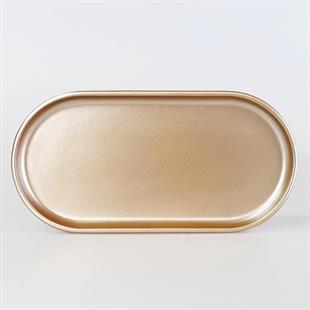 Selim Victoria Oval Tepsi Küçük Vizon 125VZN11RS 